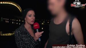 Echtes Straßencasting mit notgeiler deutscher Milf