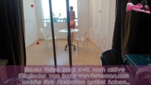 Amateur Nummer im stehen mit einer schlanken Milf